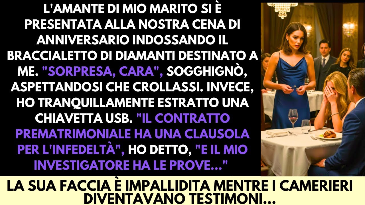 L’Amante di Mio Marito Indossava il Mio Bracciale di Diamanti a Cena—Ho Rovesciato la Situazione