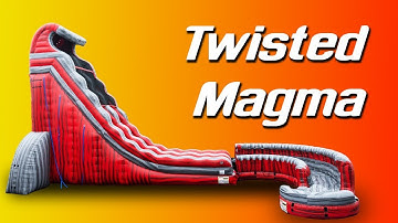 All New Twisted Magma Water Slide by EZ Inflatables