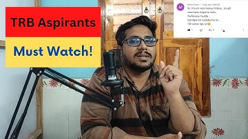 TRB 2023 Aspirants ! | Must Watch! | Focus on your goal | JSMS Abdul
