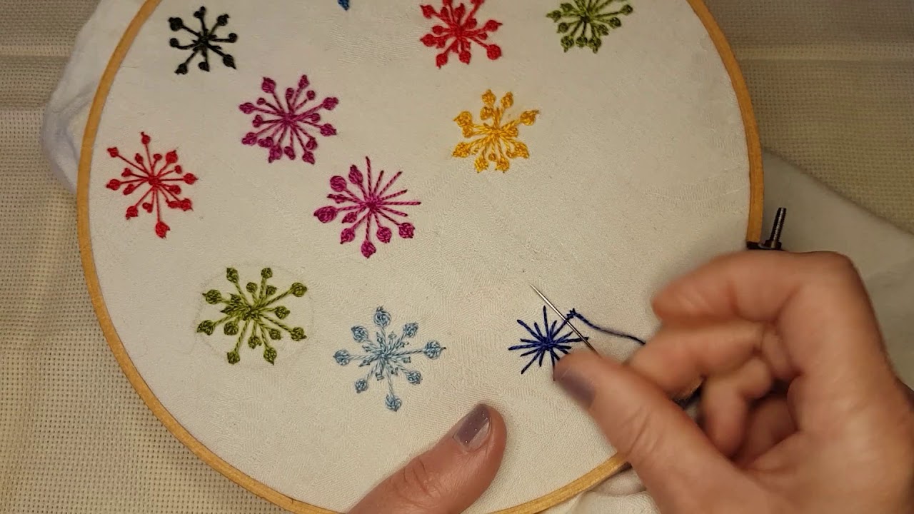 How to do Kashmiri Stitch - Κέντημα βελονια κασμιρ