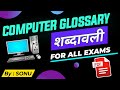 Computer Glossary A to Z Terminology, Vocabulary Terms and definitions PDF for Beginner to advanced