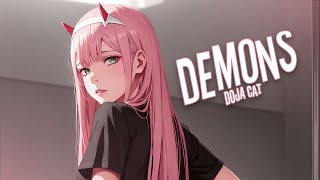 ♪ Nightcore - Demons → Doja Cat (Lyrics)