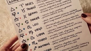 ASMR Zodiac Sign Cheat Sheet ☾ Soft Spoken with Sharpie screenshot 3