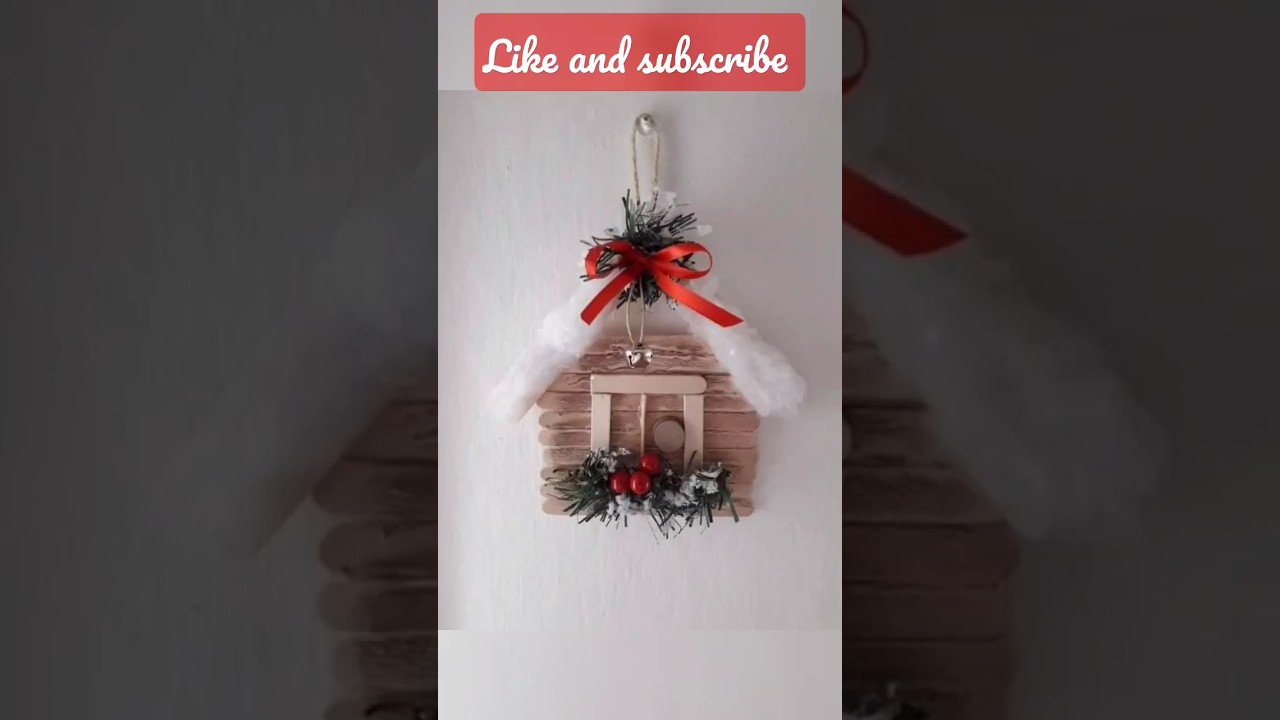 handmade popsicle sticks house 