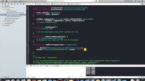 iOS and Swift Beginner Tutorial: Simple To-Do-List iOS App Part 2