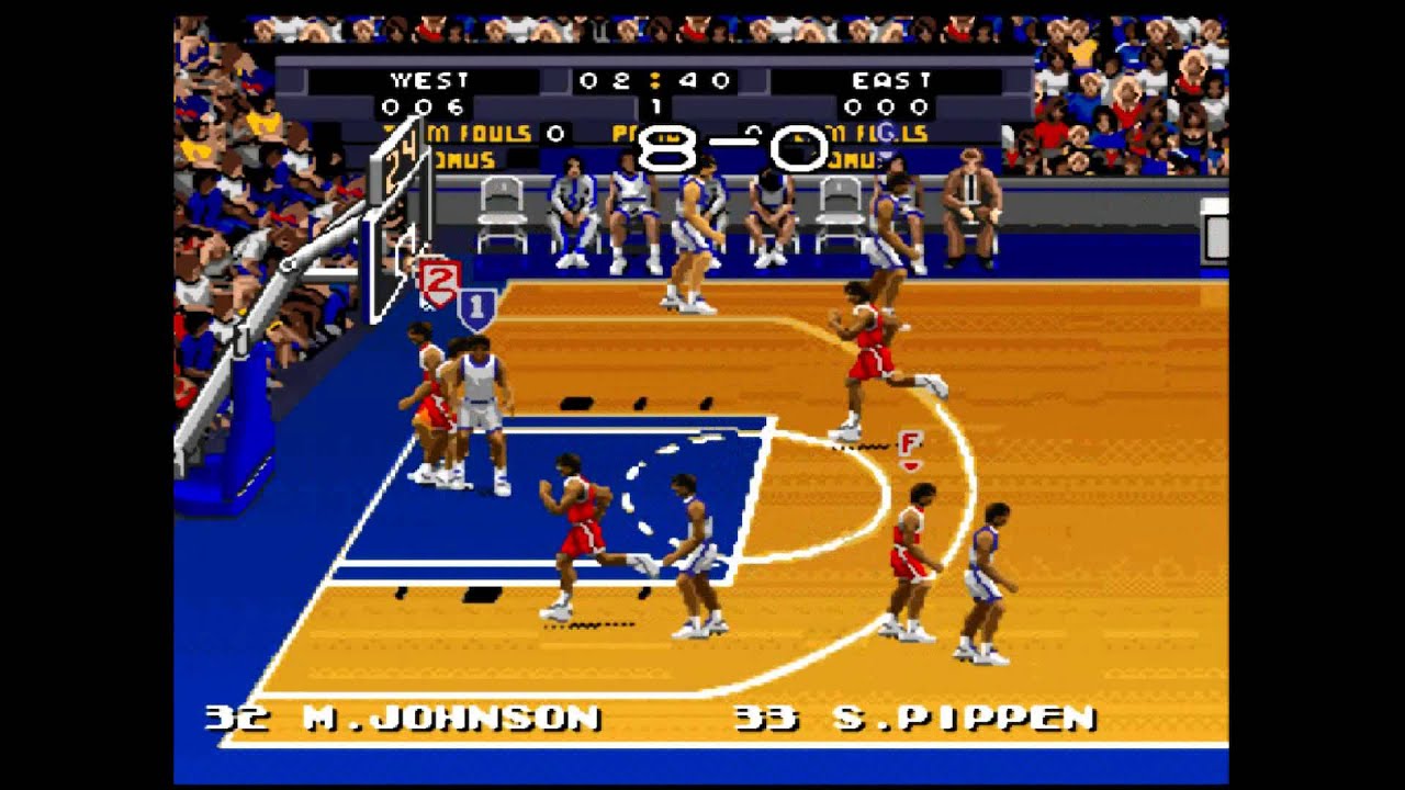 レトロフリーク】NBAバスケットボール【スーパーファミコン】 - YouTube