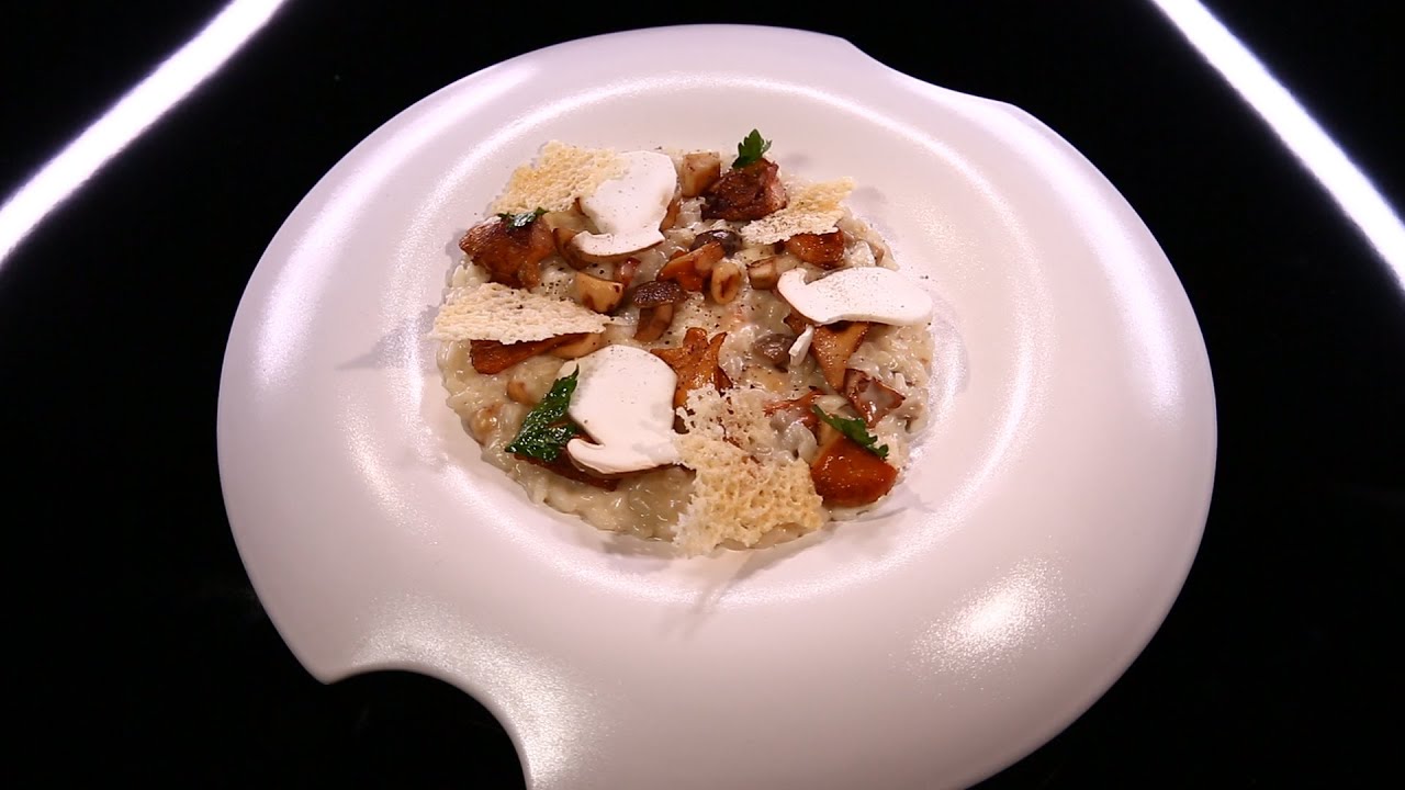 Risotto des sous-bois, poêlée de champignons et chips de parmesan par Laurent André (#DPDC)