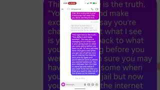 The DM's that Genny wants to read so badly 