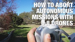 Как прервать автономную миссию на дронах DJI с помощью сторонних приложений screenshot 3