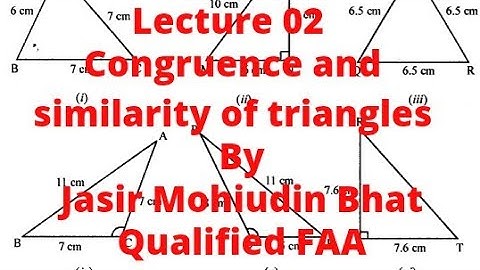 ||Congruence and similarity of triangles jkssb VLW||Jkssb vlw quantitative aptitude||