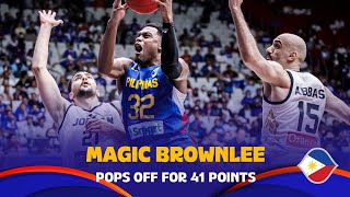 Magic BROWNLEE 🇵🇭 Pops off for 41 POINTS | Full Highlights vs. JOR | #FIBAWC 2023 Qualifiers