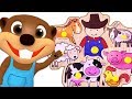 Learn farm animals  animal sounds with wooden puzzle toy for kids children abc song nursery rhymes