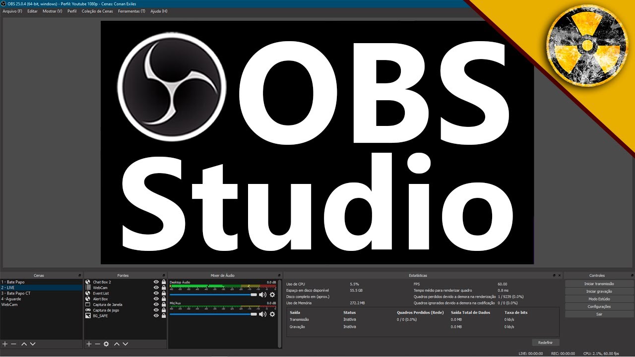 Obs Studio Tutorial: como operar o OBS STUDIO durante uma