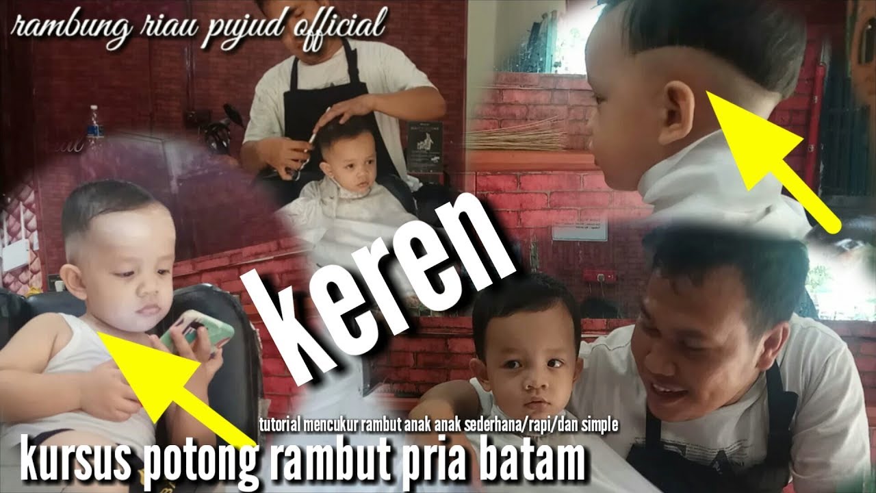 KURSUS POTONG RAMBUT  PRIA BATAM TUTORIAL CUKUR  RAMBUT  RAPI  