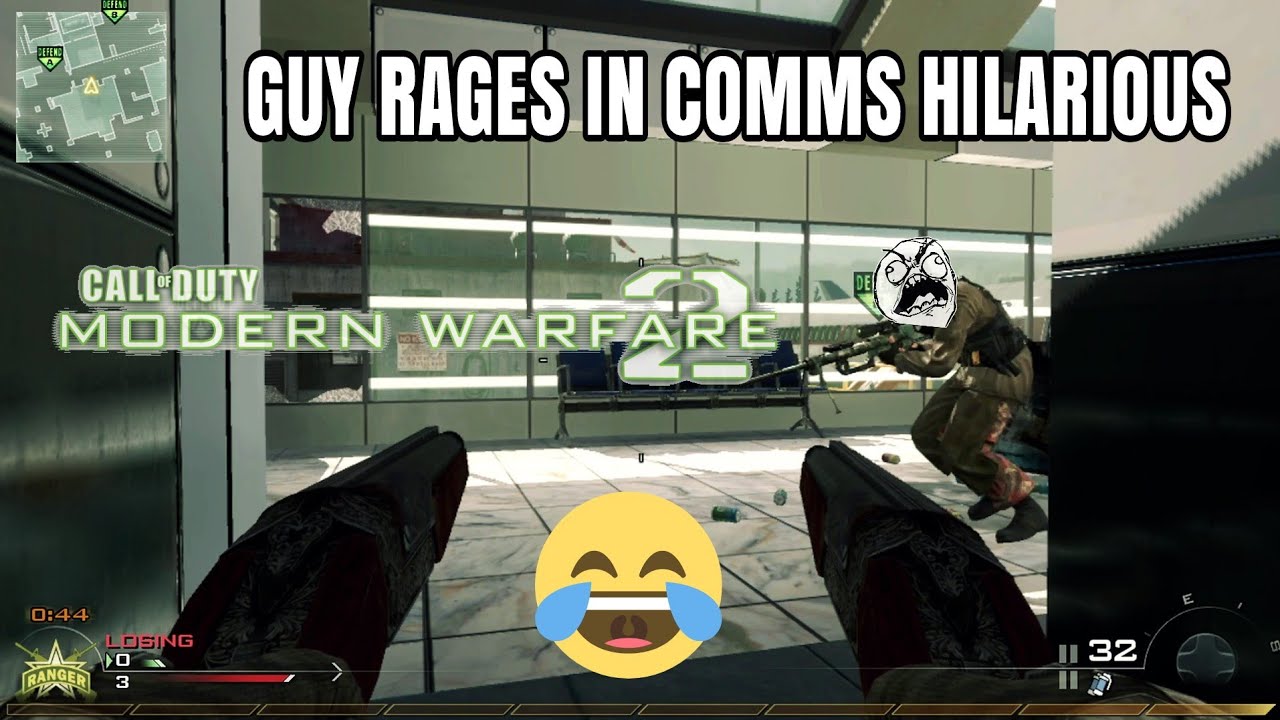 Call Of Duty Modern Warfare 2 | GUY RAGES IN COMMS AFTER MY RANGERS END ...
