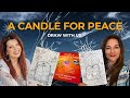 Light a candle for Peace with this The AM Method Doodling Ritual