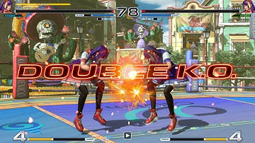 The King of Fighters XIV [PS4]: Fun Online Athena Mirror matches with Supersmallchibiwolf (Nov 2017)