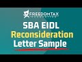 How to Write SBA EIDL Loan Reconsideration Letter [SAMPLE TEMPLATE INCLUDED FOR DOWNLOAD]