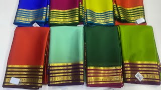 ‼️Friday Special, Traditional wear Pure Mysore crepe silk saree | #saree #sanjar #mysoresilk 