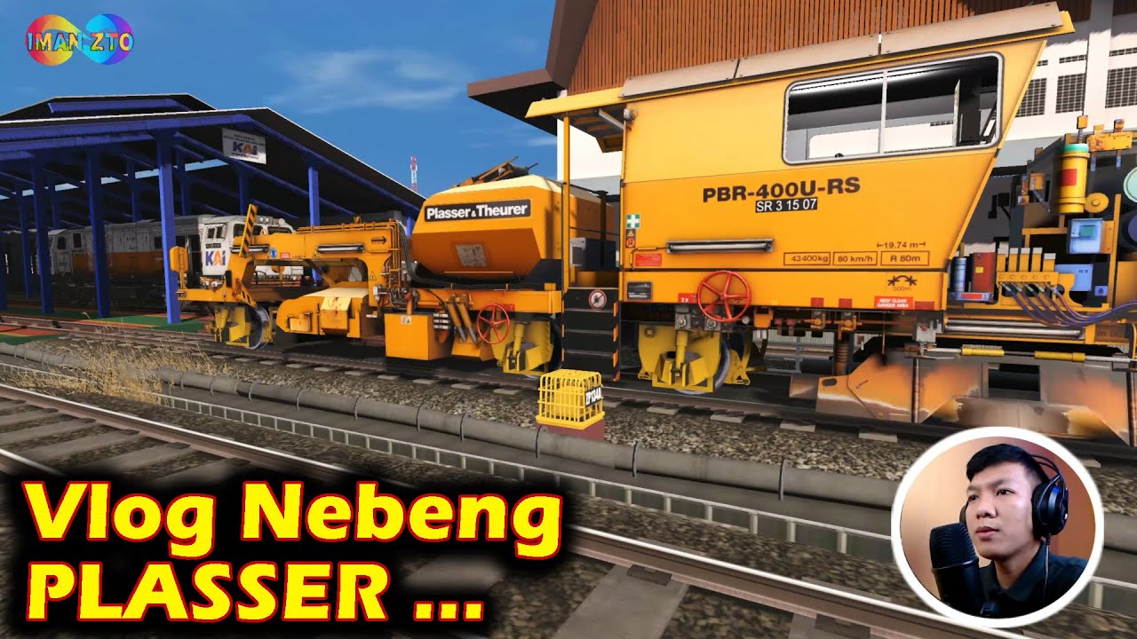 Vlog Nebeng Plasser Benerin Rel Yang Bergelombang | Trainz SImulator Indonesia
