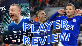 92 JAMIE VARDY TEAM OF THE SEASON MOMENTS PLAYER REVIEW | EA FC24 ULTIMATE TEAM