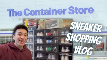 Buying DROP FRONT SNEAKER BOXES from The CONTAINER STORE! | MY FIRST VLOG on the Channel!