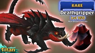 Deathgripper New Rare Dragon Max Level 150 An Mode Dragons Rise Of Berk