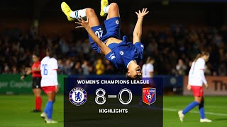 Chelsea Women 8-0 Vllaznia Femra | Women's Champions League Highlights
