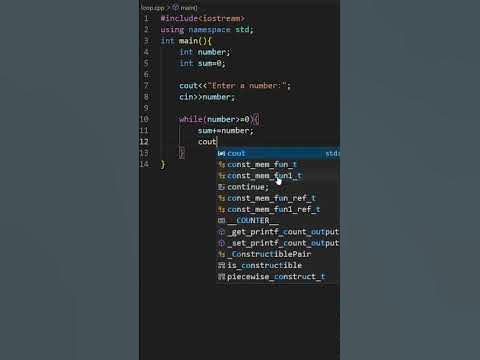 Cpp program to take only positive numbers as input from user | C++ code ...