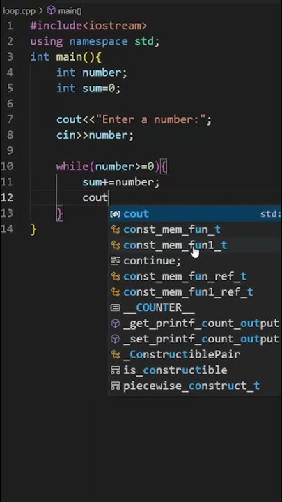 Cpp program to take only positive numbers as input from user | C++ code ...