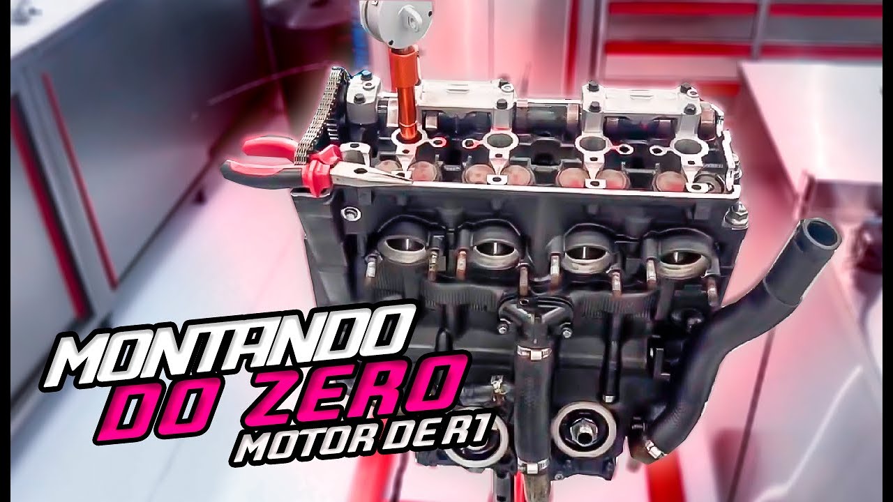 MONTAGEM MOTOR YAMAHA YZF R1 (PT1) 🏁 FINEZ RACE 🏁