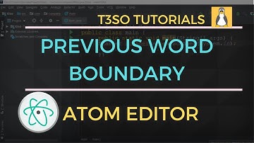 How to Delete to Previous Word Boundary Atom Editor