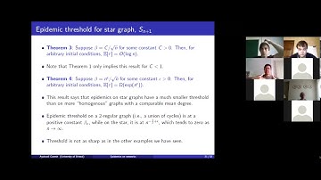 Lecture "SIS model on star graph and SIR model on an arbitrary graph"
