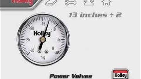Holley Power Valve Tuning Tips
