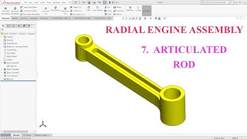 Articulated Rod : Radial Engine Assembly | Solidworks Tutorials | Exercise No 50