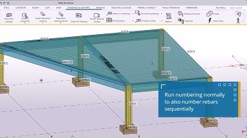 Reinforcement sequence numbering in Tekla Structures 2025