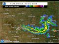 MRMS Reflectivity in South Dakota during the early morning hours of 7/14/2024