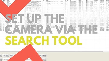 Set up the camera via the search tool