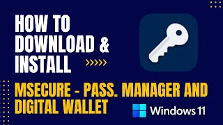 How to Download and Install mSecure - Password Manager and Digital Wallet For Windows screenshot 5