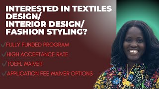 Fully Funded Program in Textile and Apparel Design/ Fashion Styling in the U.S | Assistantship