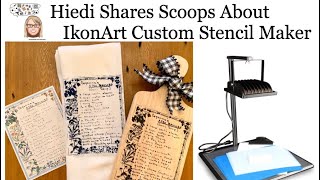 How to make custom stencils of recipes and bible verses with the IkonArt Custom Stencil Maker