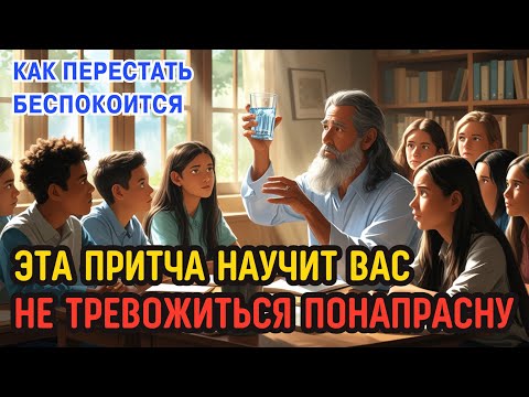 К ЧЕМУ ПРИВОДЯТ ИЗЛИШНИЕ ПЕРЕЖИВАНИЯ 🙏 МУДРАЯ ПРИТЧА 'СТАКАН С ВОДОЙ'