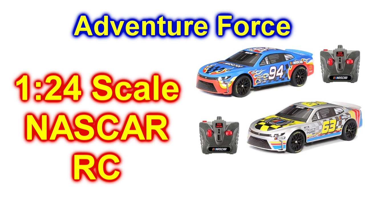 Adventure Force RC 124 Scale NASCAR Sports Car Race Set Radio Contro