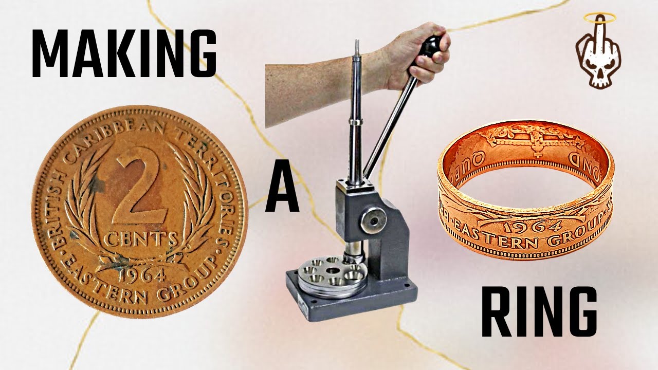 Making a Ring from 1964 British Caribbean 2 Cents Coin - YouTube