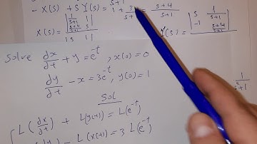 Laplace transforms for solving a system of ODEs