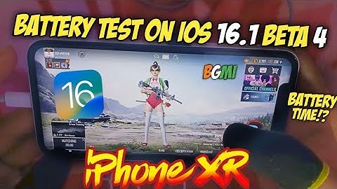 iPhone XR Battery Test After iOS 16.1 Beta 4 🔥 100% to 0%🪫