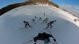 Skiing through the valley