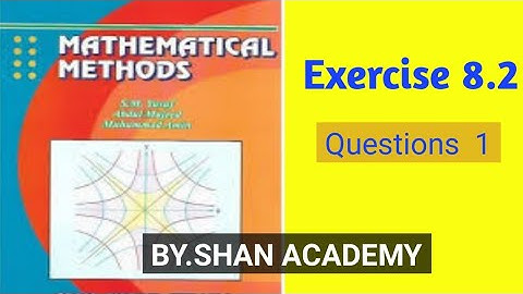 bsc mathematical method book exercise 8.1 question 1 #mathematicalmethods
