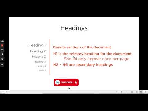 HTML Fundamentals | Displaying Text - Module 2 |  Headings & Block vs. Inline Elements Part 1