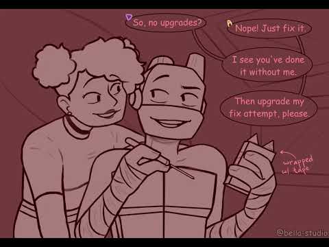 Upgrades | Apriltello | Comic by Bella-studio on Tumblr |  TW: Blood